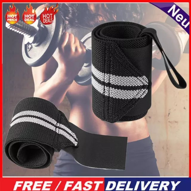 DeadLift Wrist Strap Breathable Wrist Strap Brace for Gym Fitness (Grey)