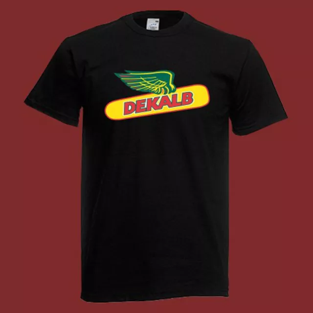 Dekalb Corn Seed Logo Men's Black T-Shirt Size S-5XL