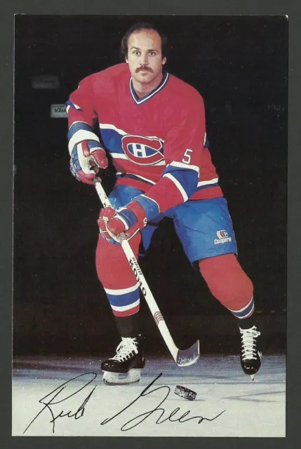 Rick Green Montreal Canadiens Team Issued Hockey Postcard