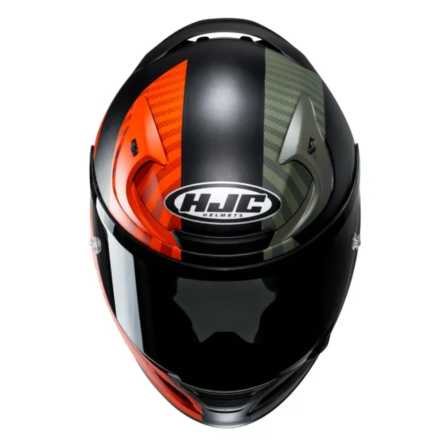 Casco Helm Casque Helmet HJC RPHA 12 OTTIN MC47SF VERDE ARANCIONE Integrale XXS