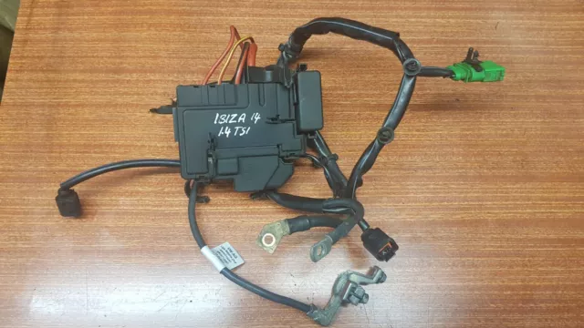 SEAT IBIZA  2014 Battery Cable Ends With fuse box holder 6R0 937 548F 6R0971228T