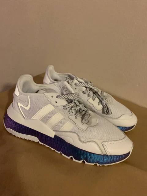 Adidas nite sales jogger mens white