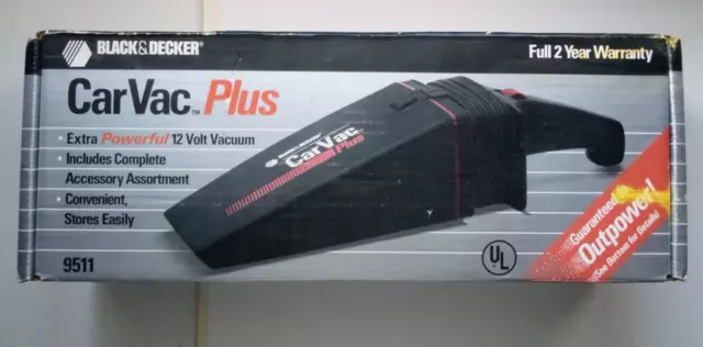 Black and Decker Car Vac Plus Model 9511 with Accessories