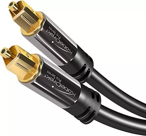 KabelDirekt – 15m câble audio numérique optique/câble TOSLINK TOSLINK vers TO...