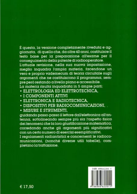 RADIOTECNICA PER RADIOAMATORI LIBRO ESAME PATENTE Radioamatore ULTIMA EDIZIONE 2