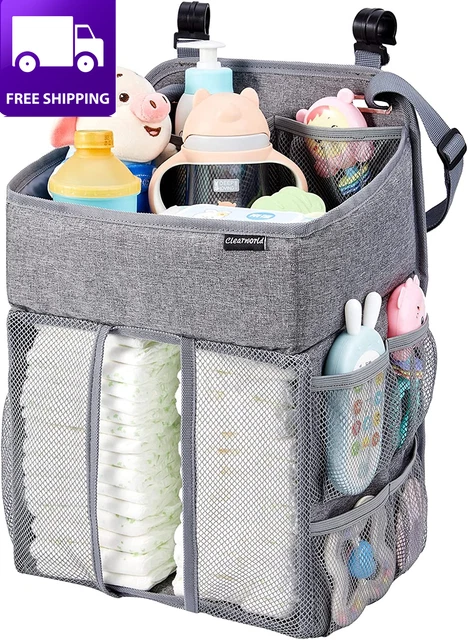 Hanging Diaper Caddy Organizer,Diaper Stacker and Crib Organizer,Upgrade Thicken