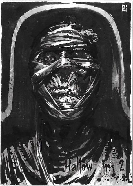 Perna Studios Hallow-Ink 2 Hallow Ink Halloween Sketch Card Peejay Catacutan
