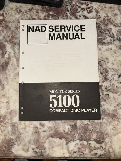 NAD 5100 COMPACT Disc CD Player Service Manual Monitor Series *Original ...