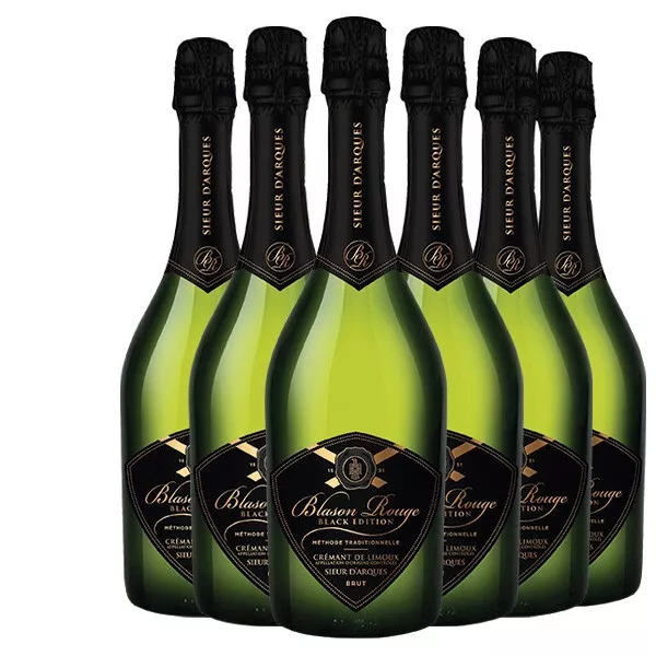 Sieur d Arques Black Edition Cremant De Limoux Blason Rouge Brut Nv 6pack