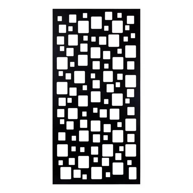 QLD NEW Flying Sparks Painted Decorative Screen Squares Black 600x1200mm