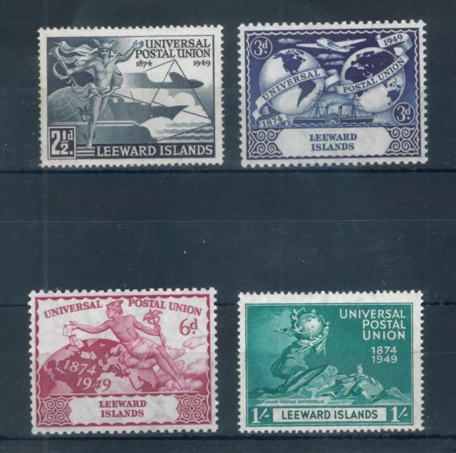 Leeward Islands 1949 UPU full set of stamps. MNH. Sg 119-122