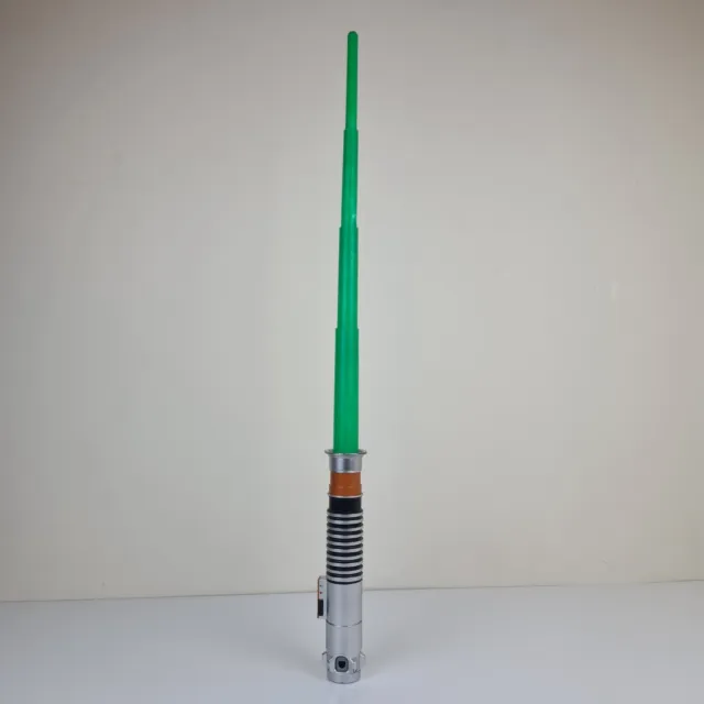 Star Wars Luke Skywalker Lightsaber Green Hasbro 2015 Flick Out Cosplay Toy