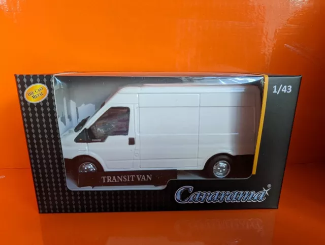 Cararama Oxford Diecast 1/43 Scale  CR015 - Ford Transit Van - White New Boxed