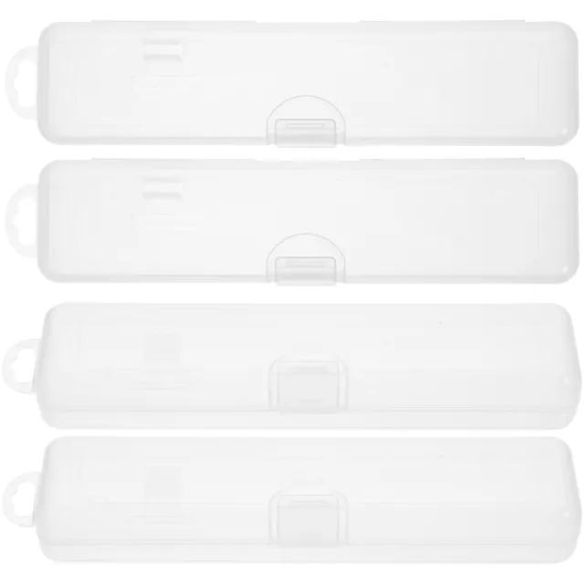 4 Pcs Toothpaste Carrier Toothbrush Travel Holder Case Storage Box Container