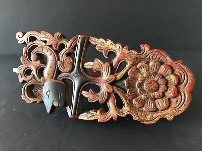 Old Balinese Carved Wooden Hook …beautiful collection item