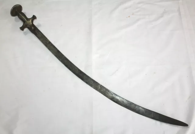 Antique Old Sword Dagger Hand Forged Steel Blade Original Handmade Handle C730