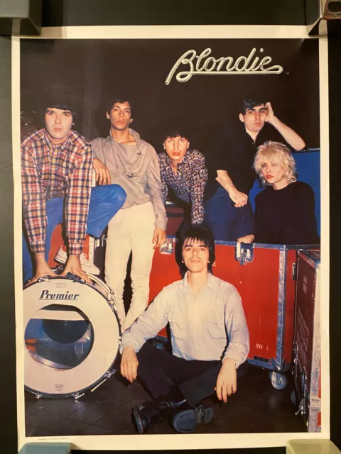 1979 Blondie rolled poster Plastic Letters era Parallel Lines logo #1 near mint