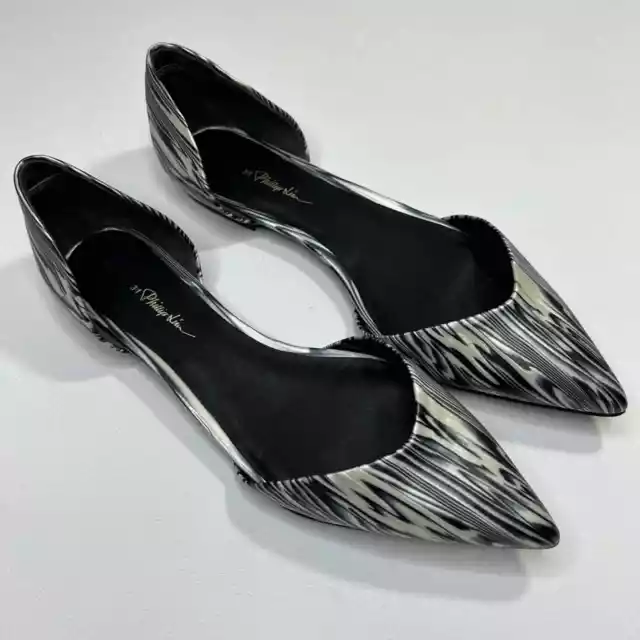 NWOT 3.1 Phillip Lim Devon Marbled D’Orsay Flats Pointy Toe Slip On Size 39