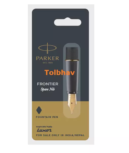 Parker Frontier Stylo Plume - Plume de Rechange Acier Inoxydable Pointe...