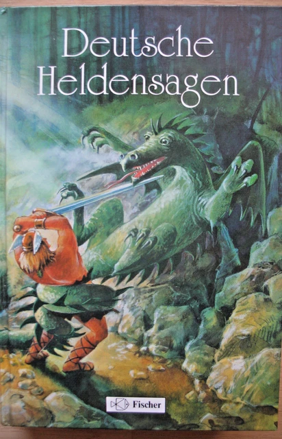 Deutsche Heldensagen Fischer 1992 Gudrun-Beowulf-Nibelungen-Wieland d.Schmied...