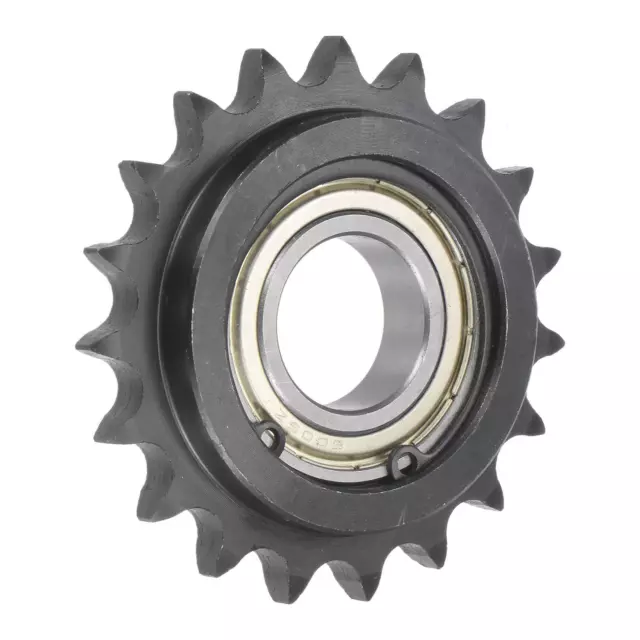 Idler Sprocket, 25mm Bore 1/2" Pitch 19 Tooth, Carbon Steel with Insert Bearing