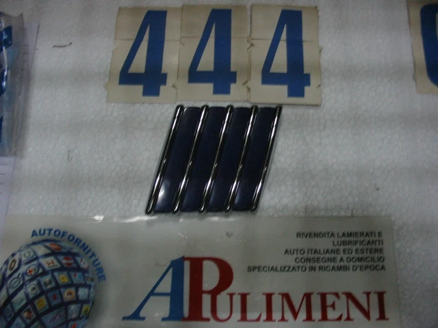 Mascherina Anteriore In Ottone Cromato Con Logo Abarth