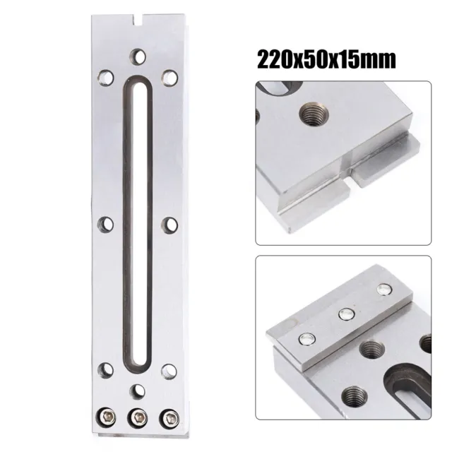 Wire EDM Fixture Board Stainless Jig Tools Clamping & Leveling CNC 220x50x15 mm