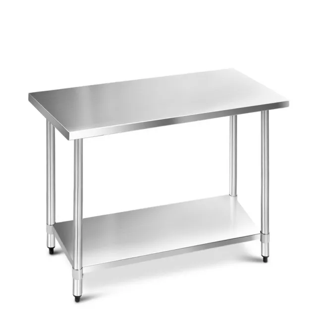 Cefito 1219/1524/1829 x 610mm Commercial Stainless Steel Kitchen Bench