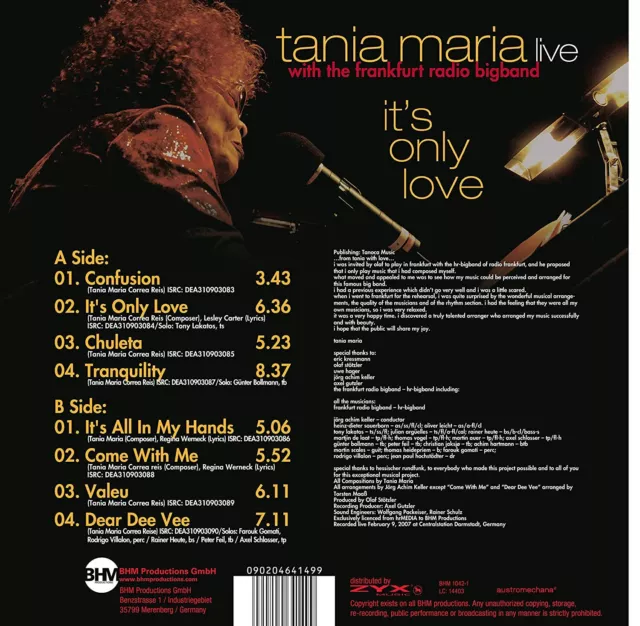 MARIA,TANIA & HR BIGBAND It's Only Love (Vinyl) 2