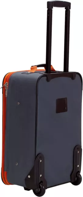 Rockland Journey Softside Upright Luggage Set, Expandable, Charcoal, 4-Piece... 3