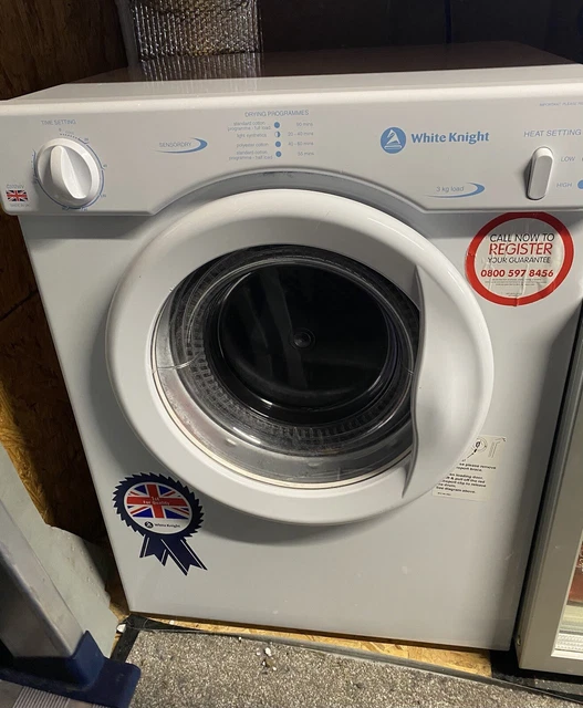 Crosslee white knight clearance gas tumble dryer