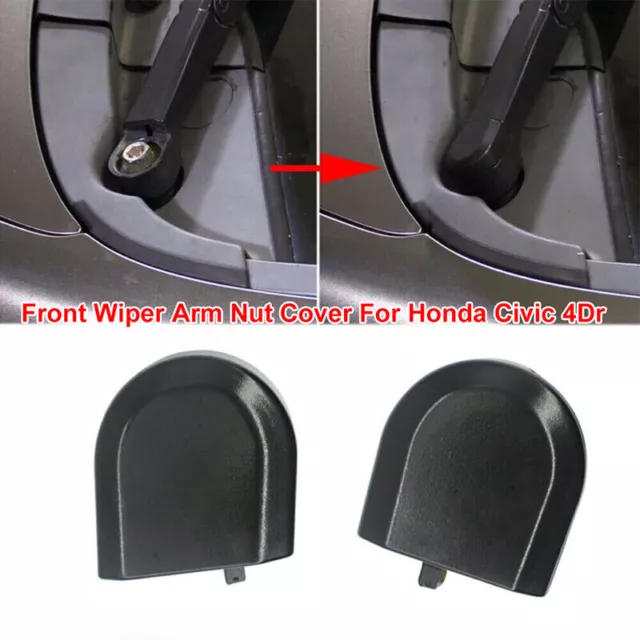 Windshield Wiper Arm Nut Covers Bolt Fit Honda Civic 4Door FA1 FD1 FD2 2006-2011