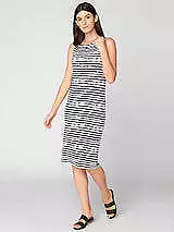 Threads 4 Thought INK STRIPE Women's Lara Sleeveless Sheath Dress , XS 2