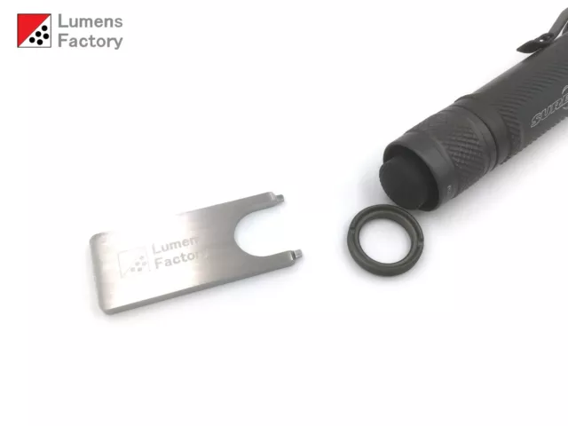 Tailcap Shroud Tool for Surefire E1 E2 EDCL E2T A2 L1 L2 LX2 V2, Z57 Z61 Z68 Z62