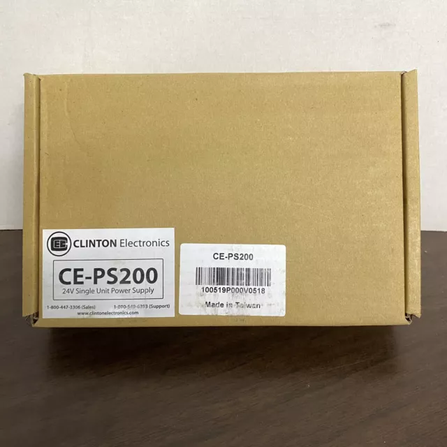 Clinton Electronics Ce-Ps200 Single Unit Monitor Power Supply Dc 24V 6.0