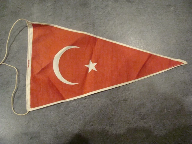 VINTAGE - Fanion - TURQUIE - En tissu - 25,5 cm - 2 photos