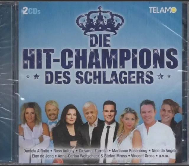 Die Hit- Champions Des Schlagers 2CD's 28 SONGS *NAGELNEU *EINGESCHWEIßT *