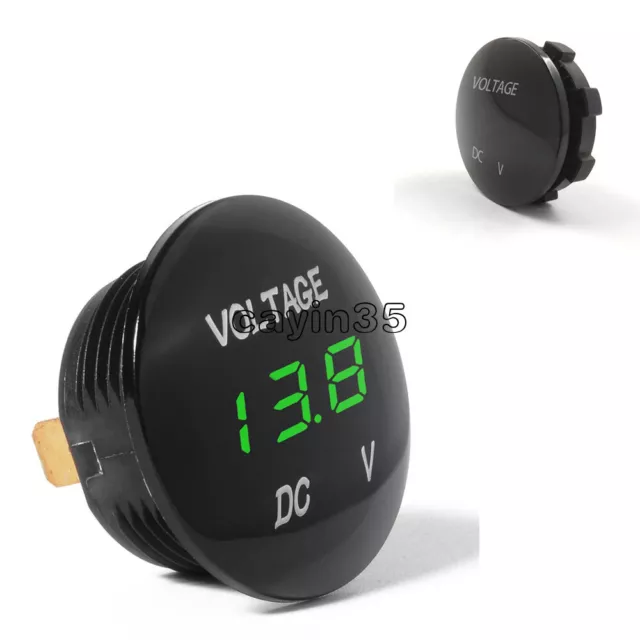 DC 12V-24V LED Panel Digital Voltage Volt Meter Display Voltmeter Motorcycle Car