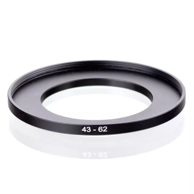 RISE(UK) 43mm-62mm 43-62 mm 43 to 62 Step Up Ring Filter Adapter black