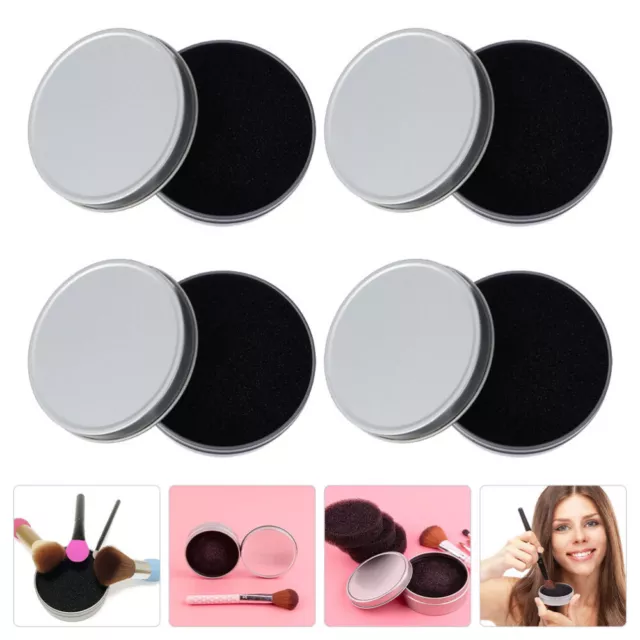 4 Sets Activated Carbon Sponge Makeup Tools for Face