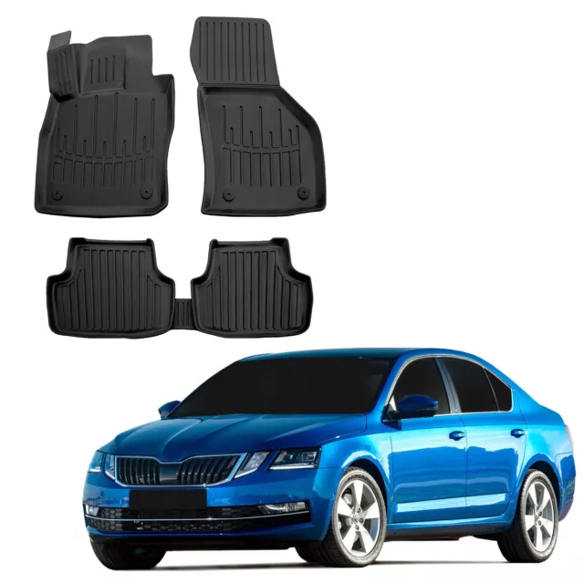 Scoutt 3D TPE Gummifußmatten Gummimatten für Skoda Octavia 3 2013 - 2020