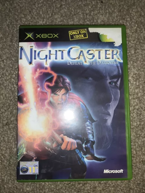 Videogioco Xbox originale Night Caster Defeat The Darkness completo di manuale