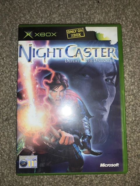 Videogioco Xbox originale Night Caster Defeat The Darkness completo di manuale