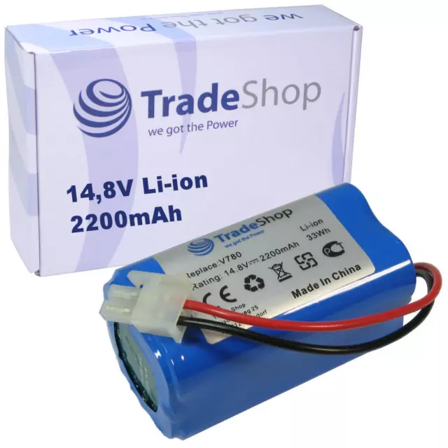 Li-Ion Akku 14,8V / 2200mAh für Zaco A4, A4s, A6, A8, A8s, A9, A9s, V7