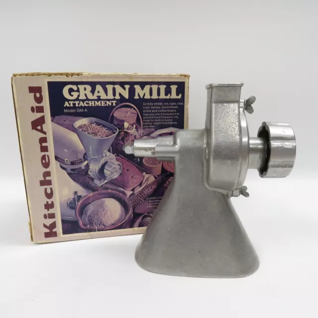 Vintage Kitchen Aid Grain Mill Attachment/Accessory GM-A for Countertop Mixer