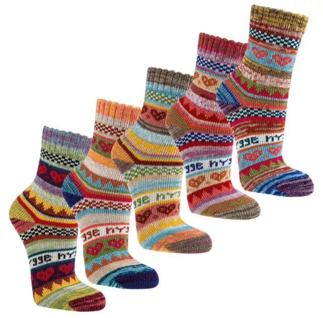 3 o. 6 Paar bunte Hygge Norweger Socken Baumwolle m. schönem Muster Kinder Baby