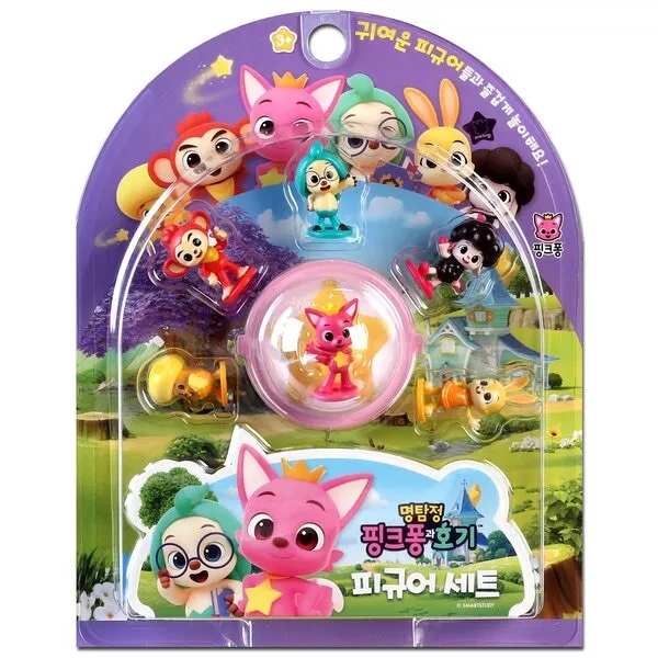 Pinkfong Wonderstar Metal Block Mini Car Set 4pcs Pinkfong Hogi Jenny Poki  Toys