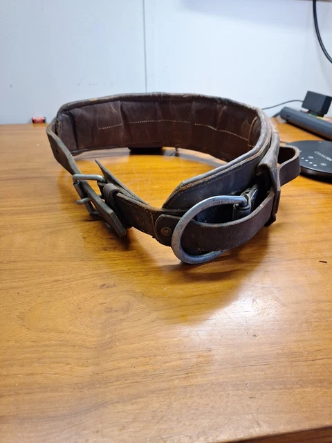 lineman belt vintage M Klein and Sons leather