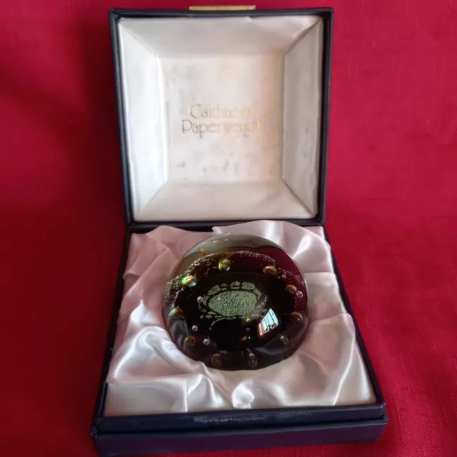Boxed Ltd Edition Caithness Glass Paperweight, Sea Crab