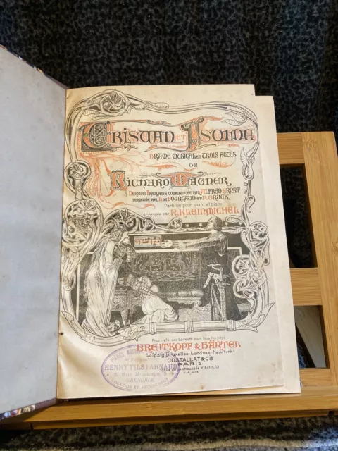 Richard Wagner Tristan et Yseult partition chant piano ed. Breitkopf & Hartel